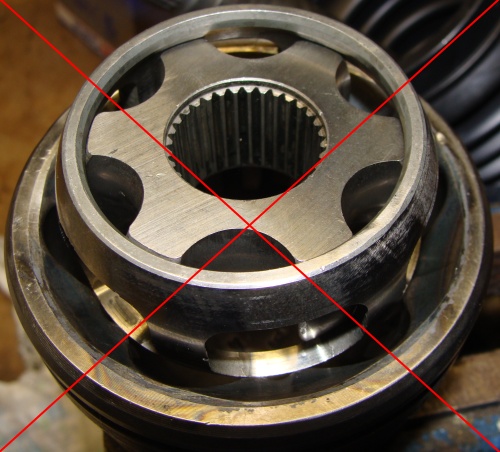 wrong pressure ring orientation